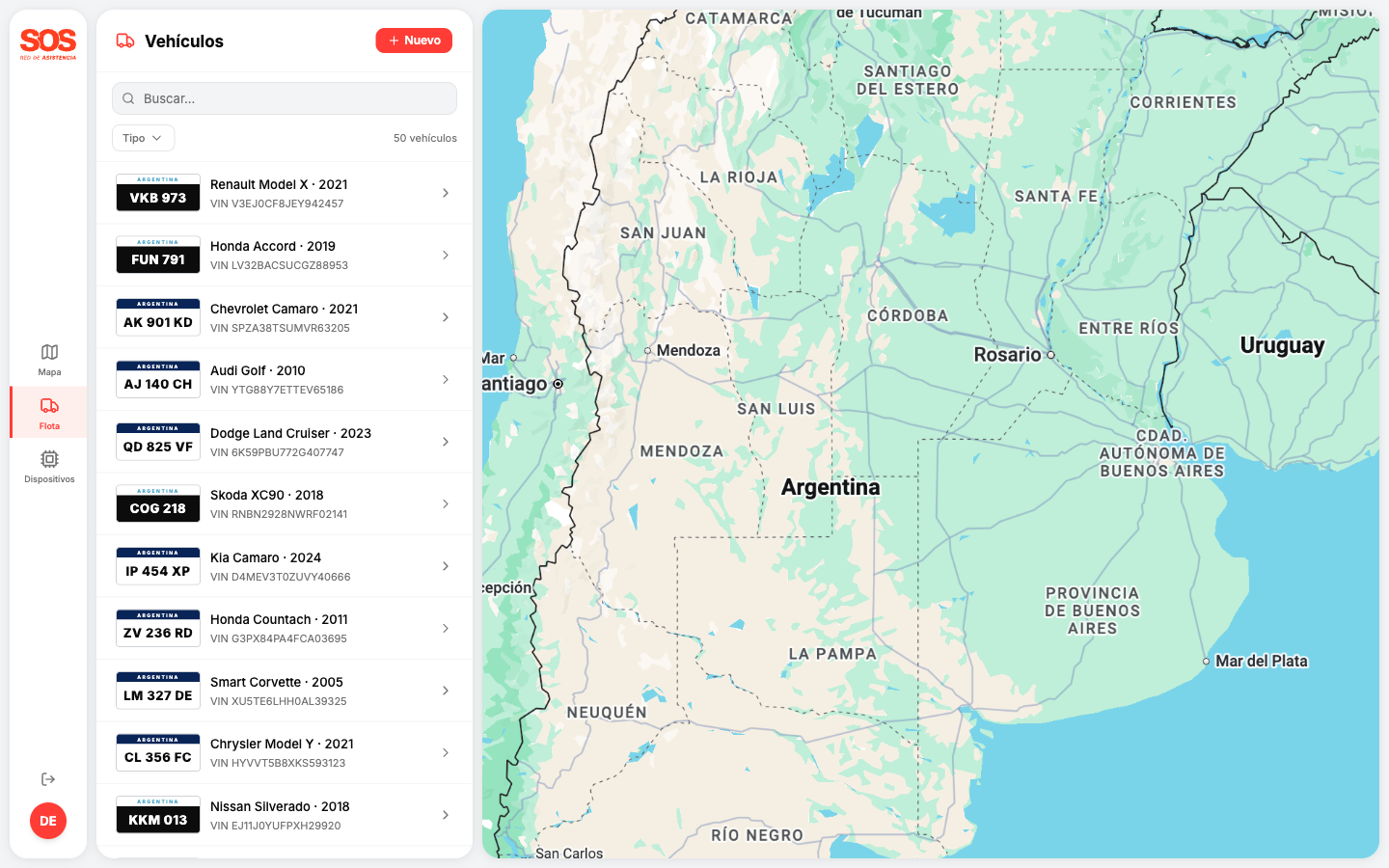 TODO: captura de vehículo creado en la lista