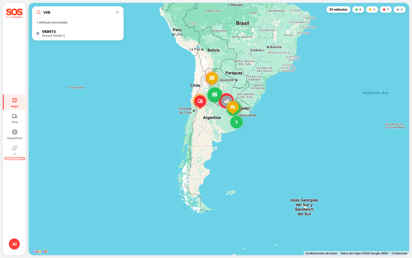 captura del buscador global del mapa