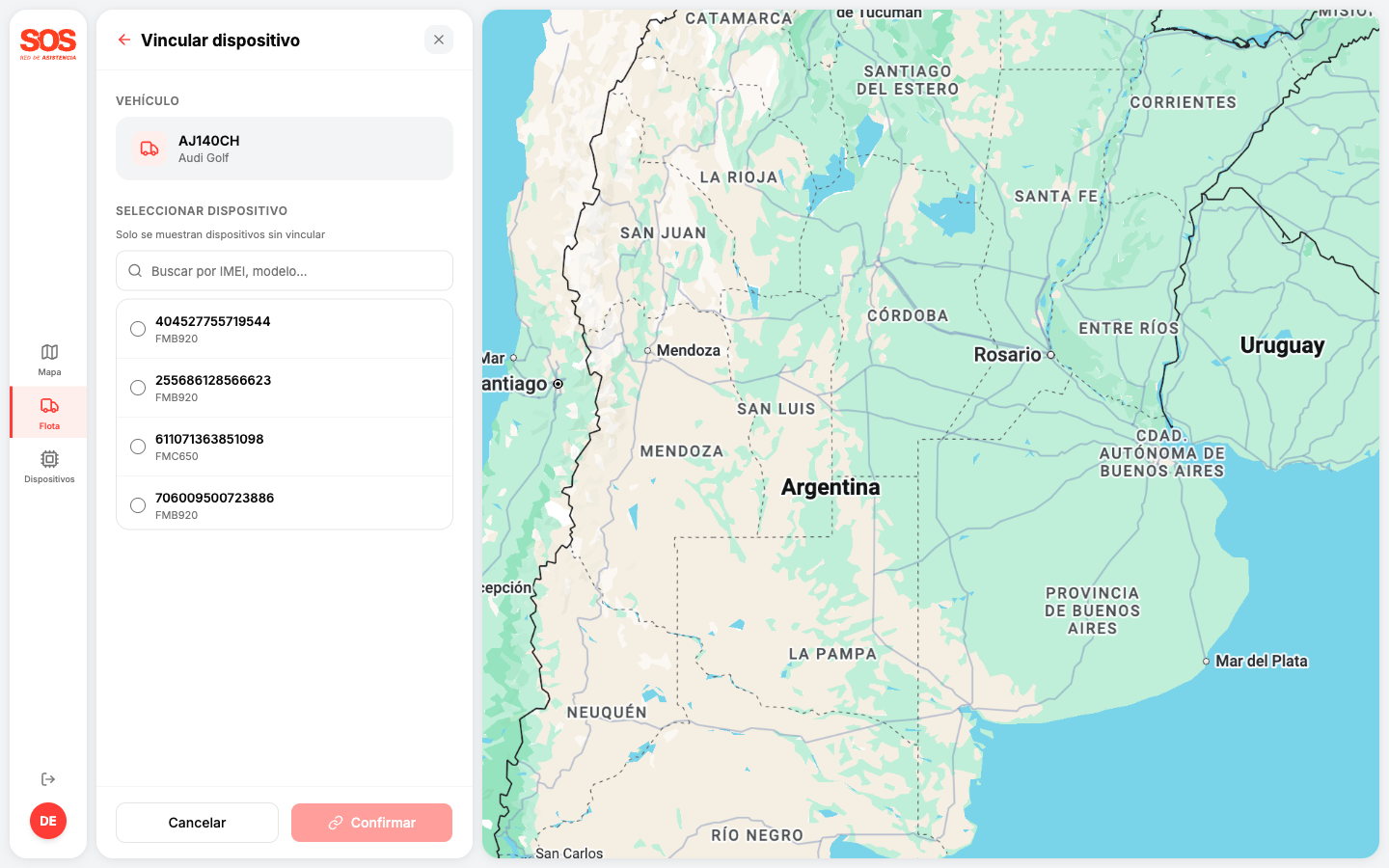 TODO: captura del buscador de dispositivos